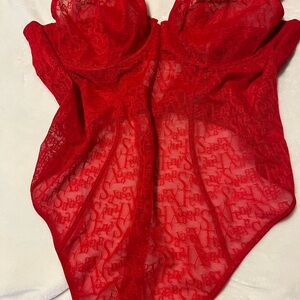 Savage X Fenty Vibrant Red Lace Chemise